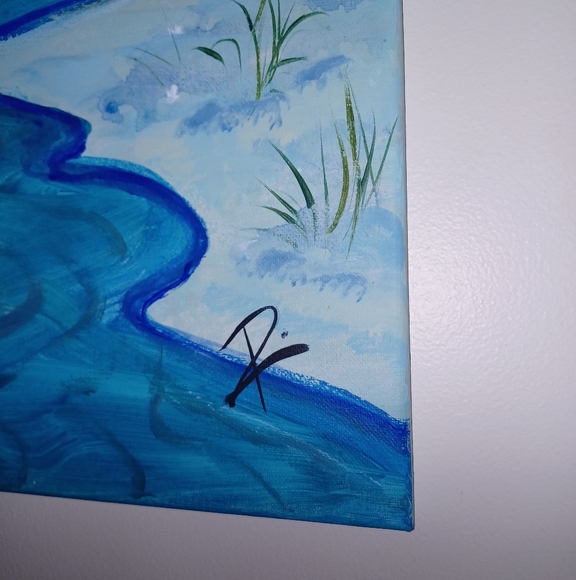 Original Painting 2 canvas panels set signed - Picture 2 of 4